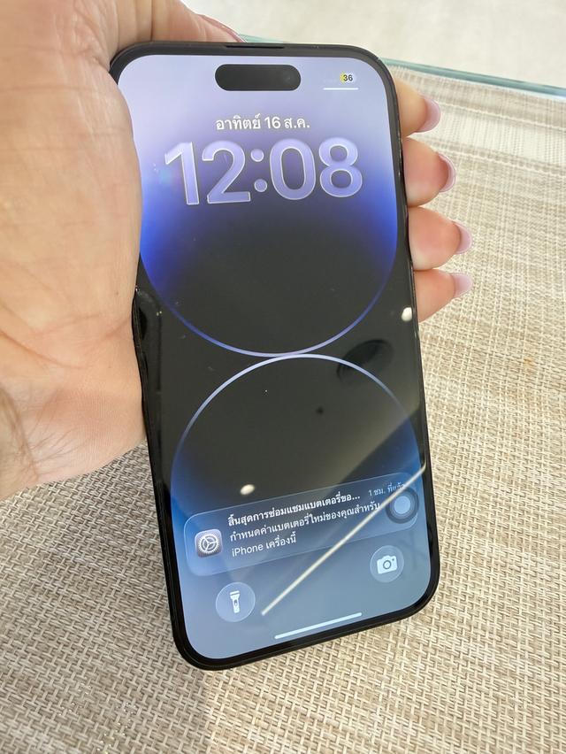iPhone 14 Pro สีดำ 128 ผ่อนได้  รับเทิร์น รูปที่ 7