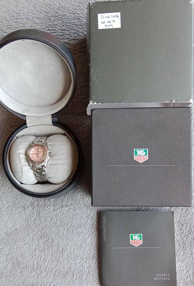 43.TAG Heuer Link Mother of Pearl Link Watch WT141M ระบบ Quartz Lady size หน้าปัด 32 mm อปก.กล่องแท้+คู่มือ