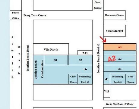 ลดสุดๆๆ ให้เช่าห้องพักหรู (สตูดิโอ) ที่ริมหาดจอมเทียนคอนโดติดทะเล หาดจอมเทียน พัทยา  เพียงเดือนละ 6,800บาท 20