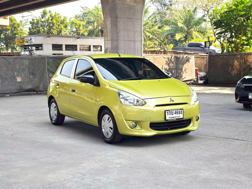 ขายรถ Mitsubishi Mirage 1.2 ปี 2013 สีเหลือง เกียร์ธรรมดา