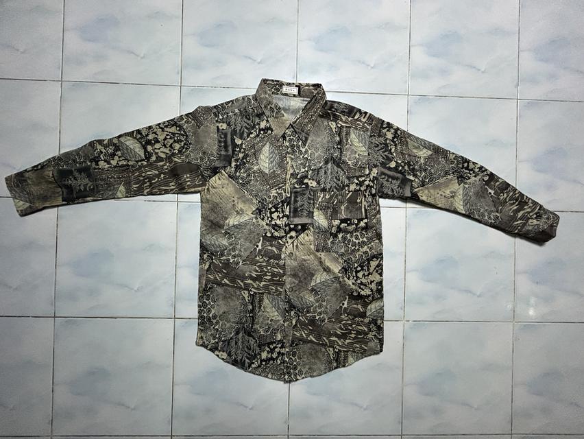 🔥 RARE! JAPAN VINTAGE 90s 🇯🇵 เสื้อเชิ้ต RAIKA ลายพฤกษศาสตร์ Patchwork สภาพกริบ 🔥
