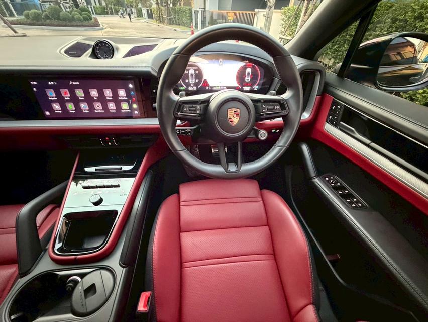 Porsche Cayenne S E-Hybrid ปี 2025รถออกศูนย์ AAS บอดี้สีดำ ภายในแดง รูปที่ 11
