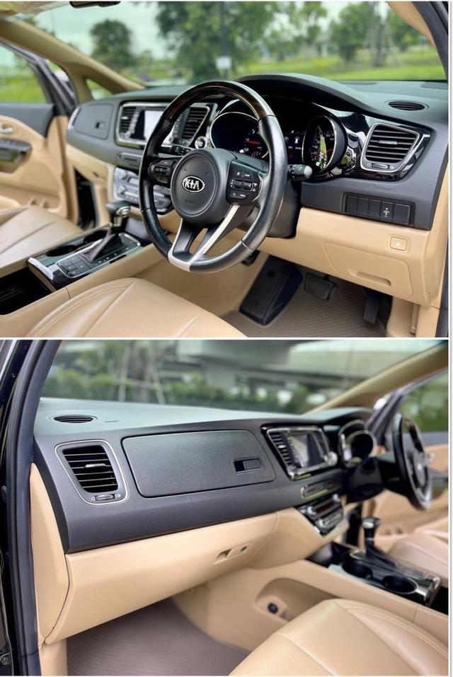 KIA GRAND CARNIVAL EX CRDI 2017 จด18 สีดำ ภายในสีเบจ รถมือเดียวตั้งแต่ป้ายแดง 10