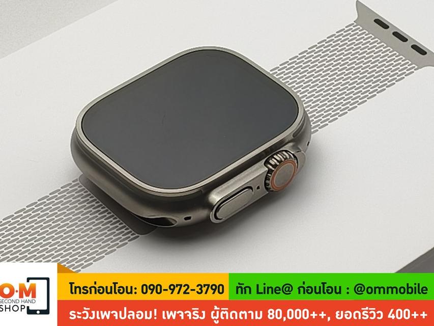 ขาย/แลก Apple Watch Ultra2 49mm Titanium Case With Titanium Milanese Loop ศูนย์ไทย ประกัน Apple Care+ 31/10/2026 เพียง 27,990 บาท 8