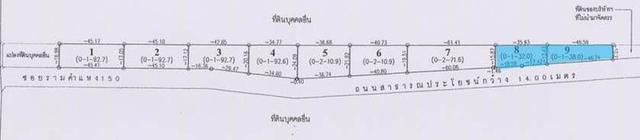 ขายที่ดินแบ่งแปลง ติดถนนรามคำแหง ซอย 150 5