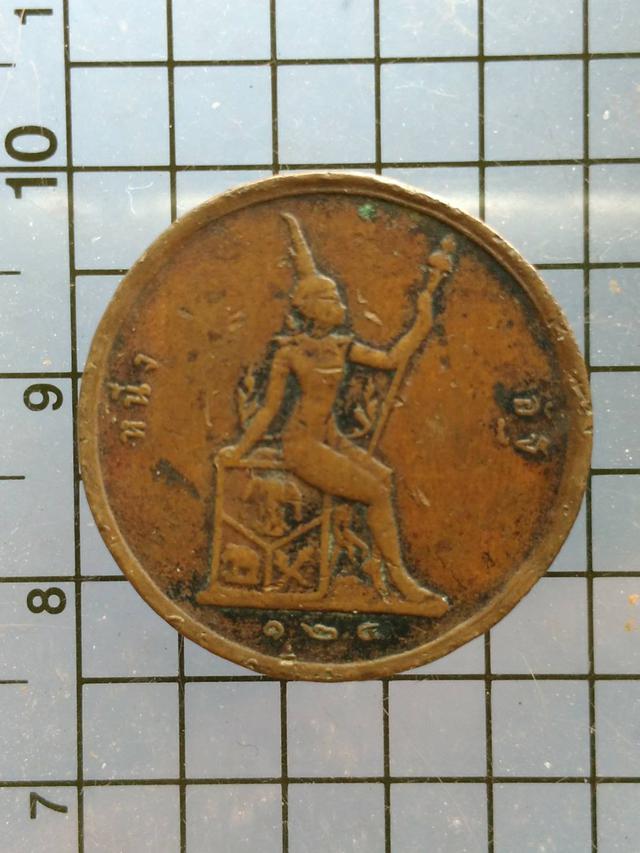 รูป 5353 เหรียญ ร.5 หนึ่งอัฐ ร.ศ.124 หลังพระสยามเทวธิราช เศียรกล 3