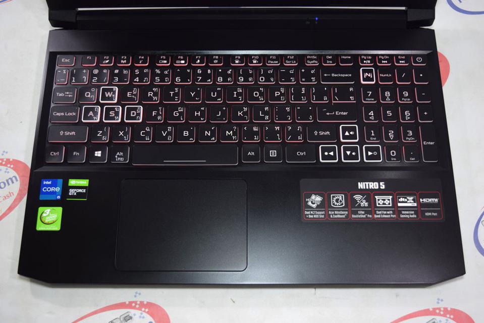 Gaming Acer Nitro 5 144Hz/Core i5 Gen11/RAM 16/GTX 1650 4GB ปกศ 1 ปี สภาพ 99%
