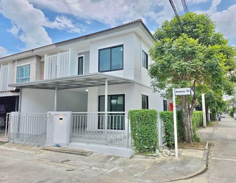 หมู่บ้านพฤกษาวิลล์63/1 พระราม5 นครอินทร์ทาวน์เฮาส์ 2 ชั้น หลังมุม ทำเลดีติดถนน พระราม 5//ถนนพิบูลสงคราม//ถนนติวานนท์ 4