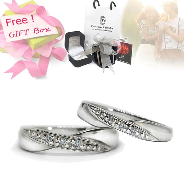 Finejewelthai.com Diamond Gift Set แหวนคู่รัก แหวนเพชรแท้ เบลเยี่ยมคัท รูปย่อยที่ 3