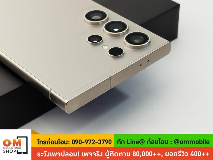 ขาย/แลก Samsung S24 Ultra 12/512 Titanium Gray ศูนย์ไทย อายุ 4 วัน ประกันยาว สภาพสวยมาก แท้ ครบกล่อง เพียง 42,900 บาท  6