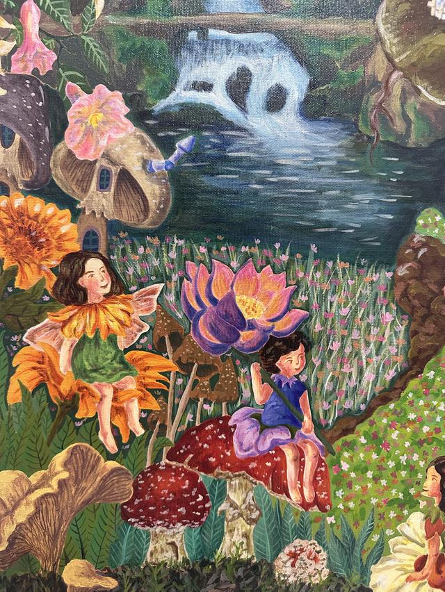 ผลงานสร้างสรรค์ศิลปะ บนเฟรมผ้าใบ รูปที่ 7