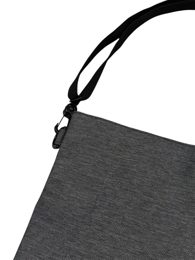 Muji 2-Way Water Repellent Utility Hiking Travel Sports Walk Crossbody Bag Grey รูปที่ 4