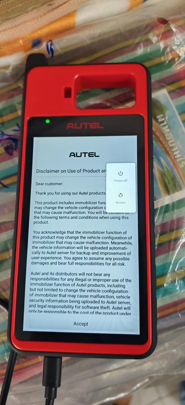 เครื่องทำกุญแจระบบ immobilizer ยี่ห้อ Autel maxxim km100 รูปที่ 2