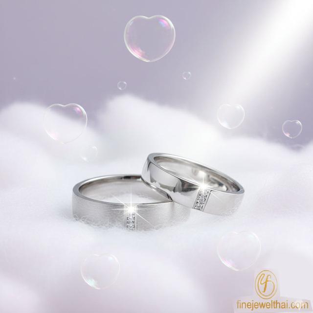 FineJewelThai | Ever Couple Ring แหวนคู่เพชรแท้ แหวนแต่งงาน RC1419di