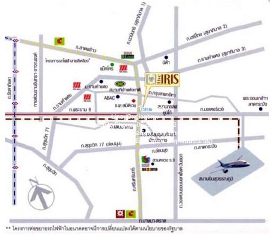 ขายคอนโด ดิ ไอริส พระราม 9-ศรีนครินทร์ (The IRIS Rama 9-Srinakarin) ARL หัวหมาก ตึก F ชั้น 8 32.32 ตร.ม. 1 น 1 น้ำ ราคา  2