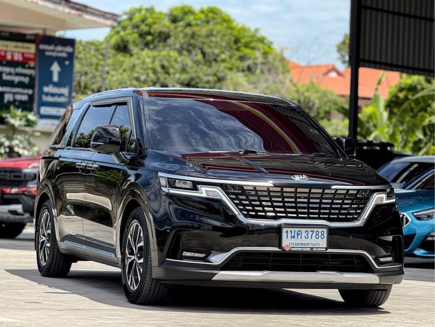 ปี 2021 KIA GRAND CARNIVAL, 2.2 EX โฉม ปี21-ปัจจุบัน สีดำ เครื่องดีเซล มือเดียวป้ายแดง