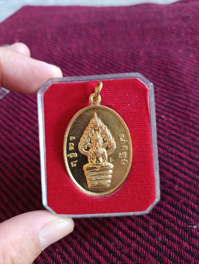 เหรียญทองฝาบาตร พระนาคปรก รุ่นแรก หลวงพ่อสุนทร วัดหนองสะเดา สระบุรี ปี 2559 4