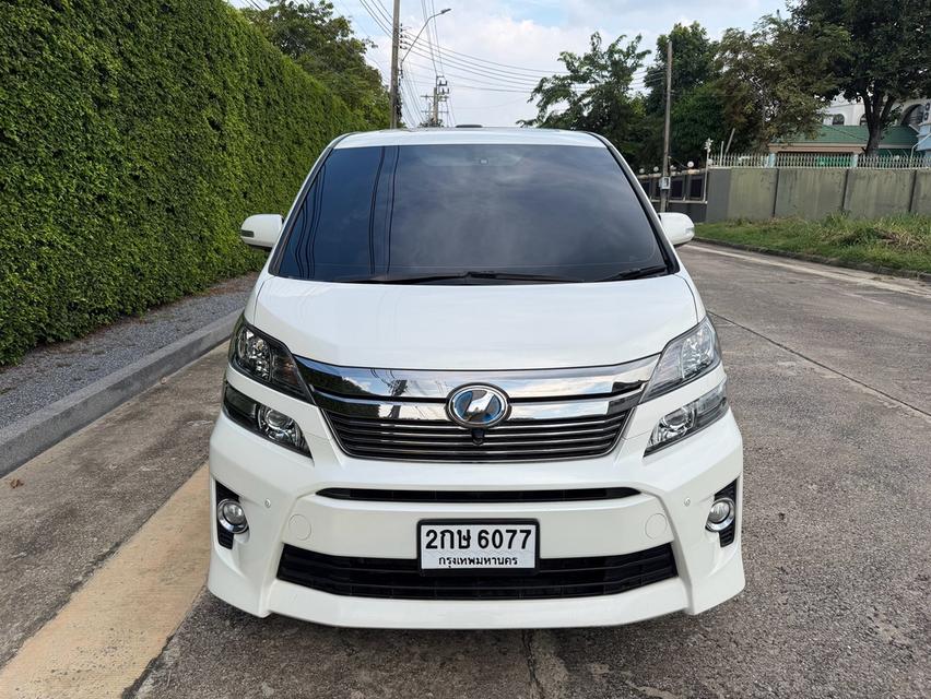 2014 TOYOTA VELLFIRE 2.4 Hybrid E-Four ZG EDITION รุ่นท็อป (สีขาว) รูปที่ 2