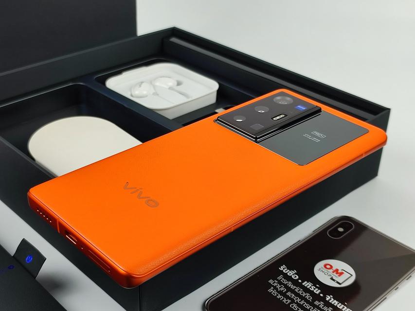 ขาย/แลก Vivo X70 Pro Plus 5G  12/256 หนังส้ม รอมจีน สภาพสวยมากๆ Snapdragon888Plus แท้ ครบกล่อง เพียง 23,900 บาท 6
