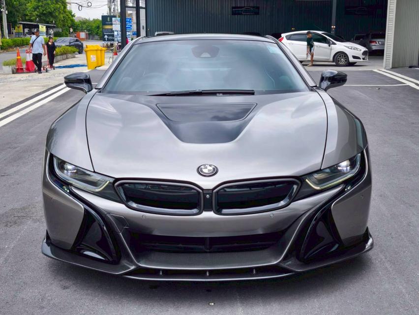 รหัสรถ KPV53 2018 BMW i8 1.5 HYBRID Pure Impulse สีดำ WRAP สีน้ำตาล