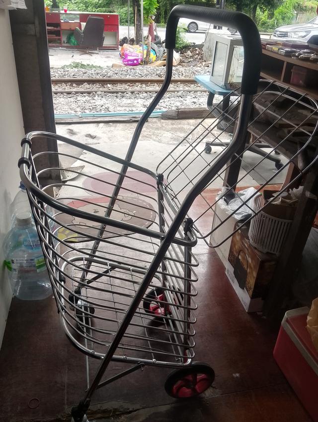 รถเข็นแบบพับเก็บได้ อลูมิเนียม ทั้งคัน 6
