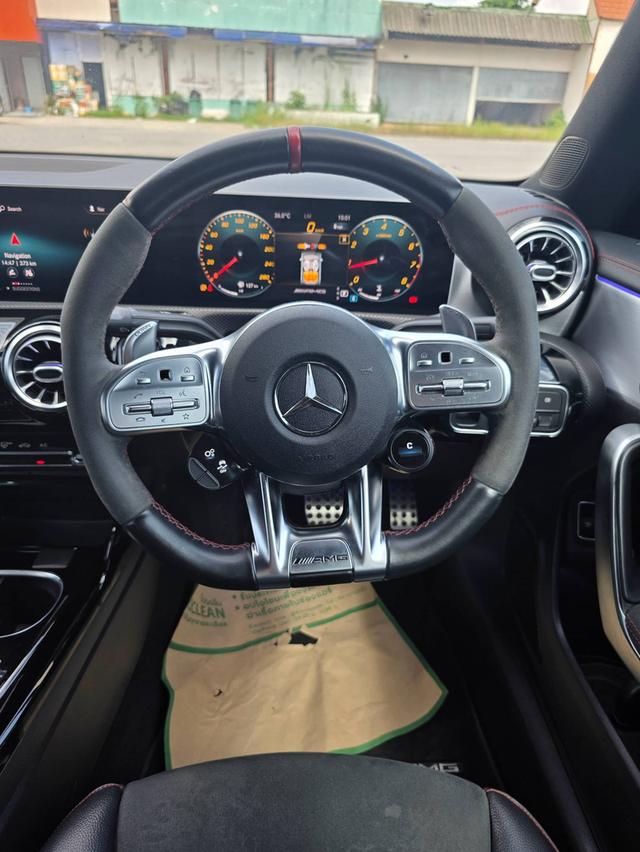 Mercedes-Benz CLA35 AMG ปี 2020 รถสีดำ Wrap ดำด้าน รถศูนย์ รูปที่ 17