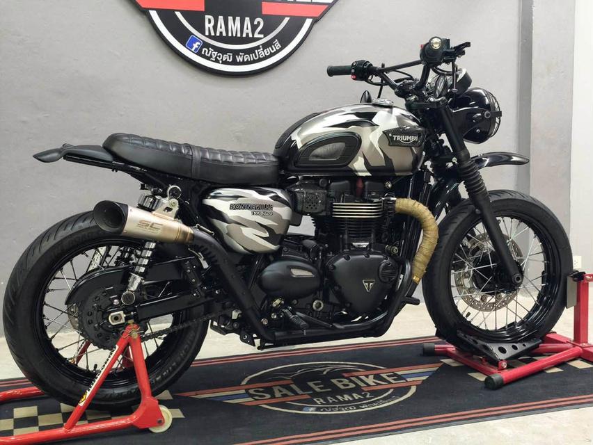 TRIUMPH BONNEVILLE T100 BLACK ปี 2017 ABS🇬🇧 แต่ง TRACKER หล่อๆ จบ ๆ พร้อมขี่ รูปที่ 19