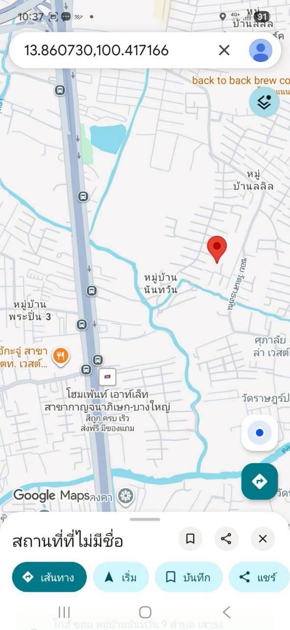 ขายที่ดิน 204 ตารางวาถมแล้ว ซอยวัดเสาธงหิน อำเภอบางใหญ่ จังหวัดนนทบุรี 5