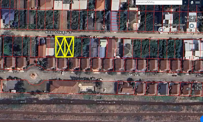 ขายที่ดินเปล่า ซอยร่วมสุข 3  ลำลูกกา  ห่างจากปากซอยประมาณ 780 เมตร 2