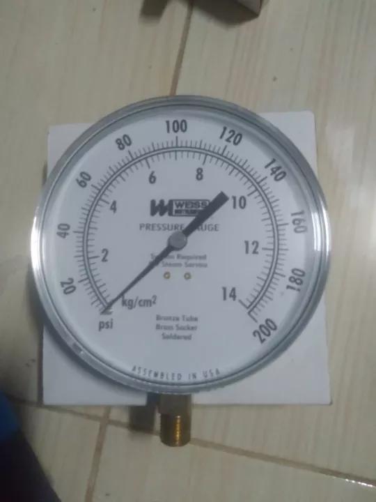 เกจวัดแรงดันpressure gauge weiss 4CTS-100 แวคคั่มเกจ เกจวัดสูญญากาศ(Vacuum Gauge) เกจวัดแรงดูด/แวคคัมเกจ หน้าปัด 4.5 3