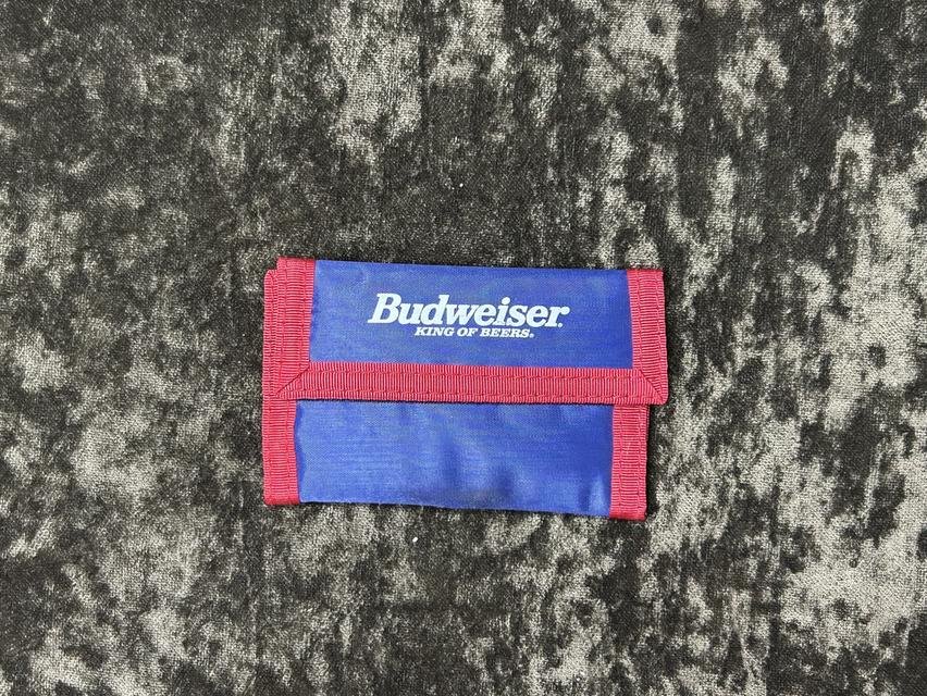 ✨ [90s Vintage] กระเป๋าสตางค์ผ้าไนลอน Budweiser สภาพใหม่ 100% ไม่ผ่านการใช้งาน 🇺🇸