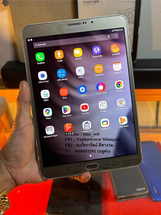 Samsung Tab S2 จอ8นิ้ว ใส่ซิมโทรได้ 4G สภาพสวยโหลดแอพได้ ใช้งานปกติ