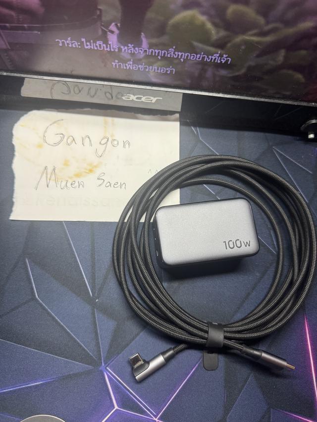 Ugreen 100 w + สายชาจไวยาว 3 เมตร