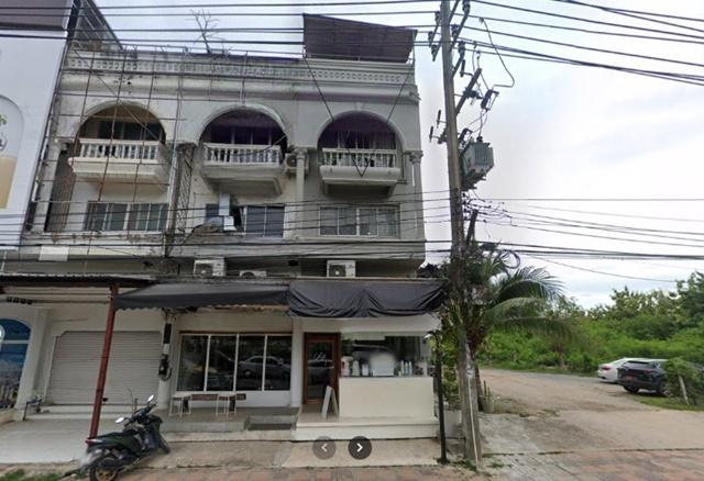 สุขุมวิท พัทยาใต้ โลตัส 1.3 กม.ร้านคาเฟ่ ดนตรี 36ตรว. 500ตรม. เทพประสิทธิ์ ให้เช่าอาคารพาณิชย์ 3 ชั้นครึ่ง 2คูหา ตลาดน้ำ 1