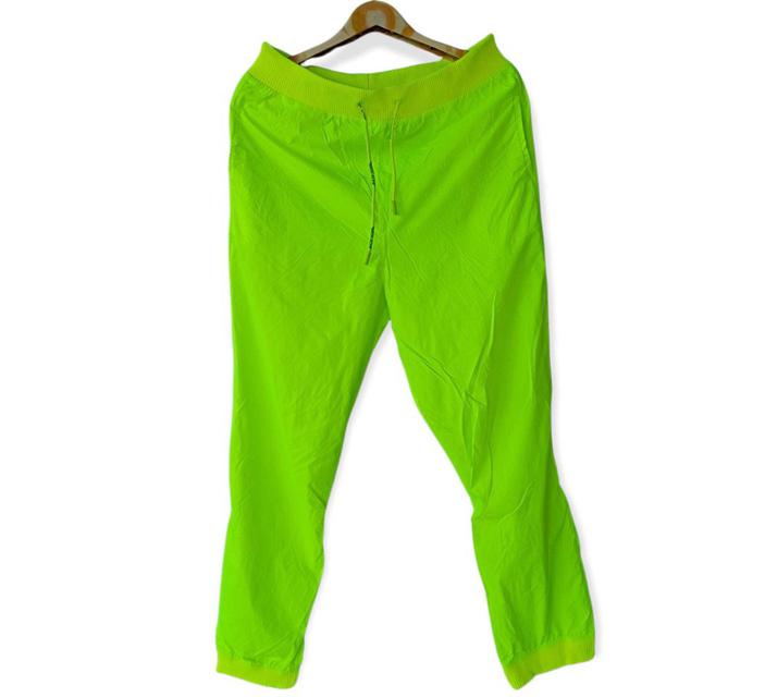 Off-White Neon Green Log Detail Track Pants  1