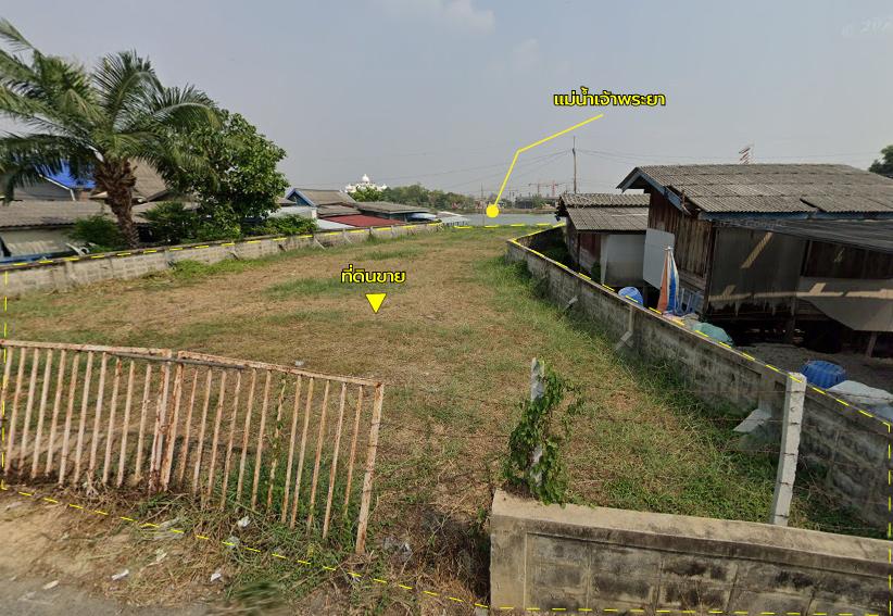 ขายที่ดิน 0 ไร่ 1 งาน 61 ตร.ว. ติด ถ.หัวถนน ติด แม่น้ำเจ้าพระยา ใกล้วัดบางนา 3
