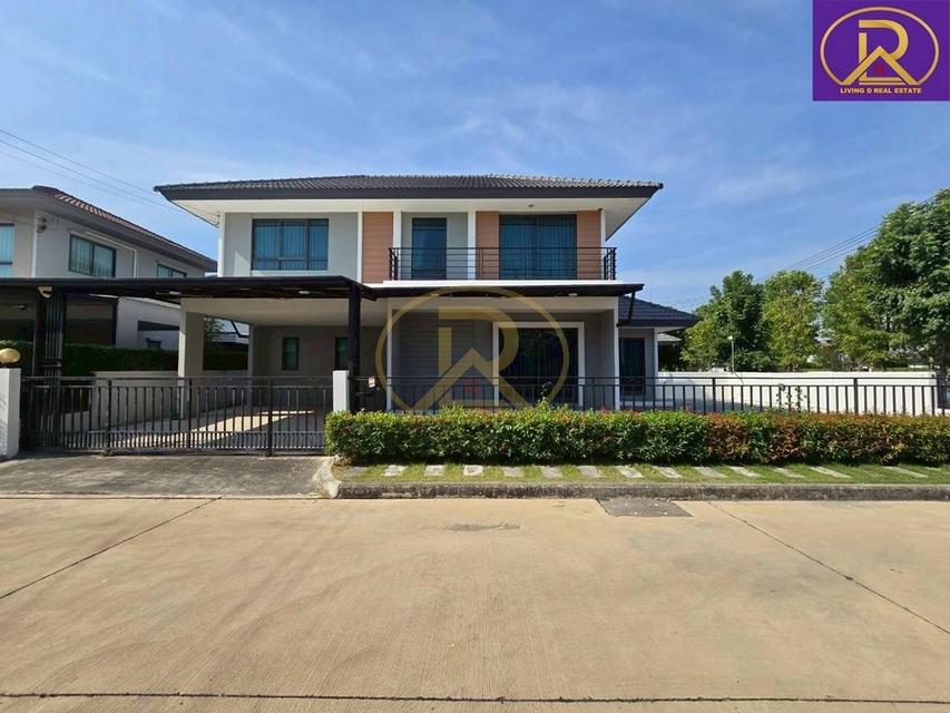 ขายบ้านเดี่ยว บ้านหลังใหญ่ แปลงหัวมุม หน้าสวน แต่งสวยพร้อมอยู่ โครงการ เพฟ(Pave) บ้านโพธิ์-ฉะเชิงเทรา ต.คลองประเวศ อ.บ้า 1