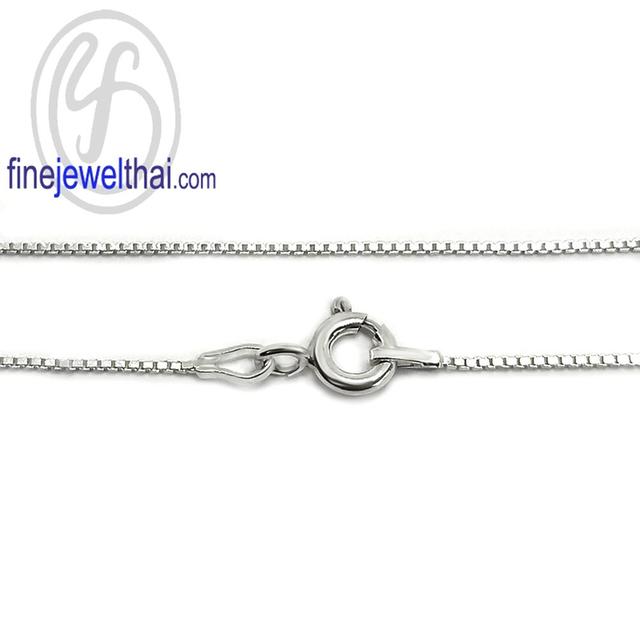 Finejewelthai สร้อยคอ-สร้อยคอเงินแท้-LBX012