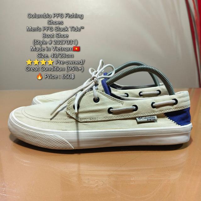 Columbia PFG Fishing ShoesMen's PFG Slack Tide™ Boat Shoe(Style # 2027031)Made in Vietnam🇻🇳Size. 43/28cm