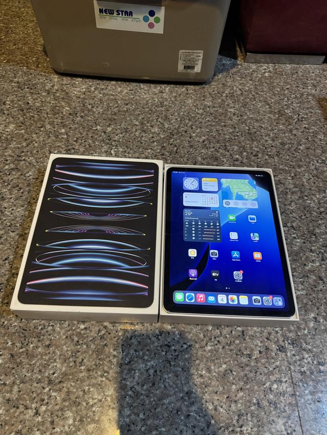 ขายiPadPro11นิ้วM2สีหายากSilver128กิ๊กสูนTrueยกกล่องไร้รอยตกใช้งานดีทุกๆฟังชั่นถูกๆ
