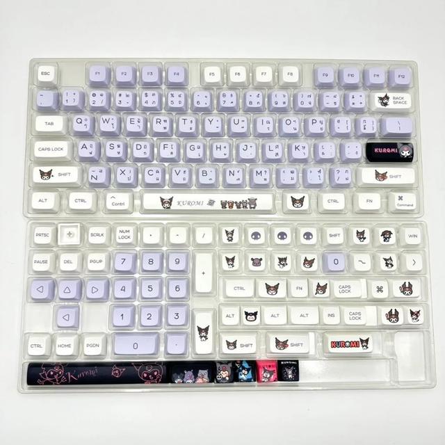 Keyboard kuromi keycaps คีย์บอร์ดเครื่องกล DIY 5