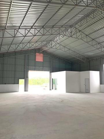 ให้เช่าโกดัง ติดถนนใหญ่ 345 เชิงสะพานคลองลากฆ้อน ต.ลำโพ อ.บางบัวทอง โกดังสร้างใหม่ มีออฟฟิศ ทำเลดี 2