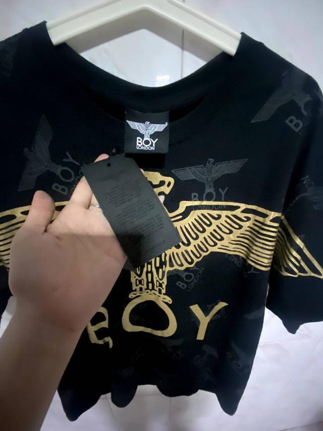 เสื้อยืดBOY LONDON สีดำ สกรีนทอง ของใหม่ แท้