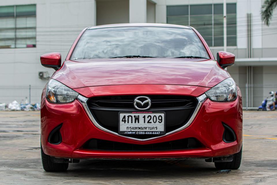 รถมือเดียว ปี 2015 Mazda2 1.5XD Higth 4DR. A/T สีแดง โทร.064-246-2492 พลอย 2