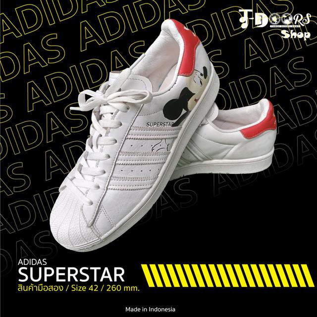 ADIDAS Superstar ผ้าใบมือสอง สภาพสวย จัดส่งฟรี!!! 1