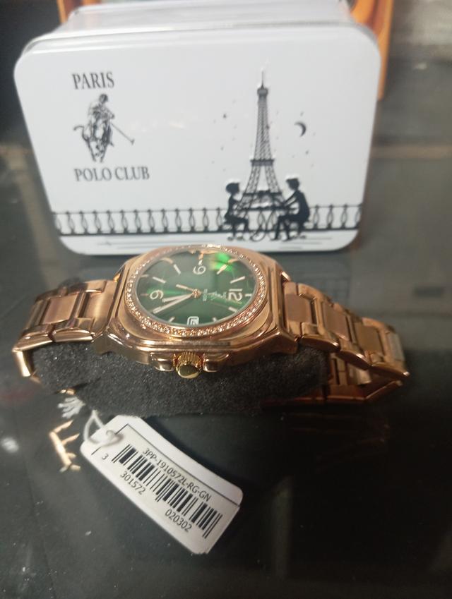 นาฬิกา Paris Polo Club ของแท้100% รุ่น 3PP-1910572L รหัสสี RG-GN ของใหม่มือหนึ่ง รูปที่ 6