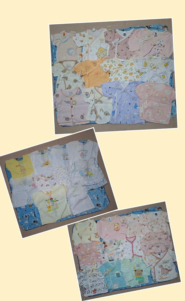 ส่งต่อความคุ้ม! เซตเสื้อผูกหน้าเด็กอ่อน 37 ตัว เพียง 550.- เท่านั้น!