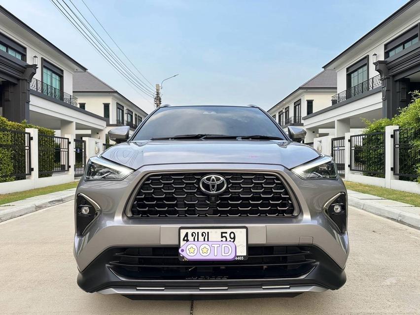 TOYOTA YARIS CROSS HYBRID PREMIER LUXURY หลังคาแก้ว (รุ่น TOP สุดของรุ่น) สีเทา รถปี 2024 รถมือเดียวตั้งแต่ป้ายแดงประวัติศูนย์ TOYOTA ทุกระยะ รูปที่ 4