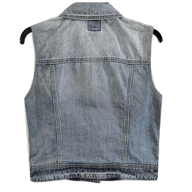 American Eagle กั๊กยีนส์ แต่งขาดเท่มาก ลายผ้าชัดสุด ๆ ช ญ ใส่ได้ มีกระเป๋าอก+ข้าง ผ้านุ่มใส่สบาย พร้อมส่ง ไม่ต้องรอ 2