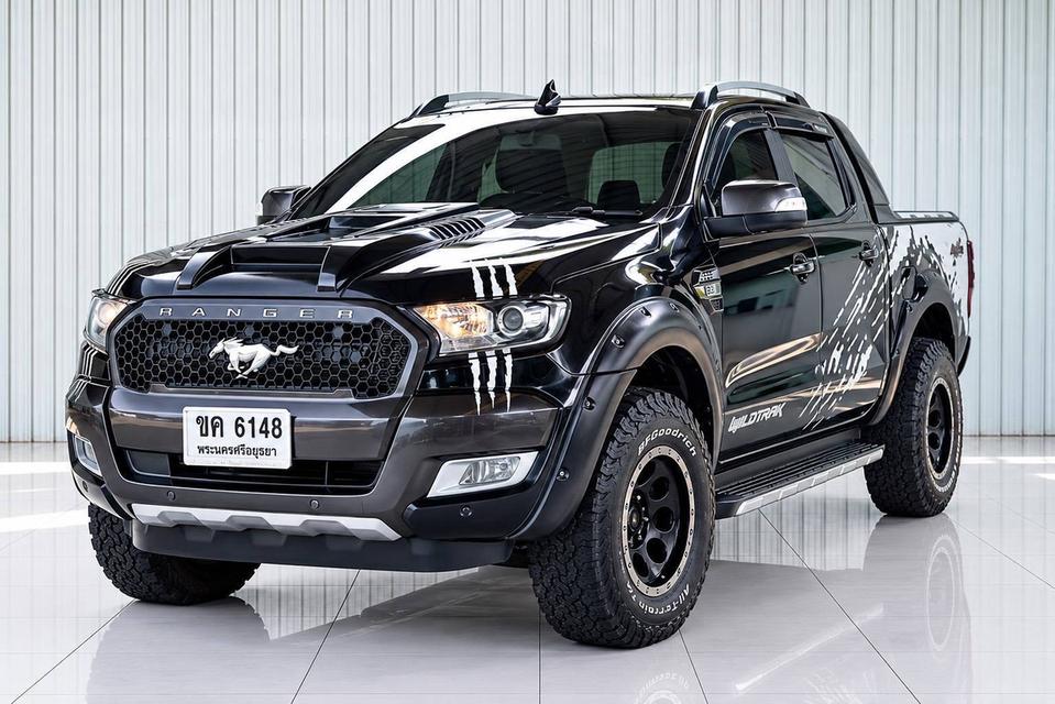 #FORD RANGER, 3.2 WILDTRAK 4WD ปี 2018 สีดำ โฉม DOUBLE CAB รูปย่อยที่ 3